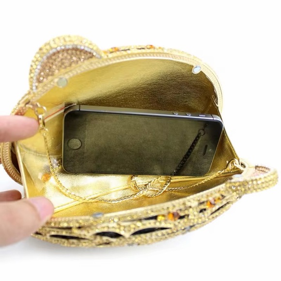 Gold Tiger Clutch
